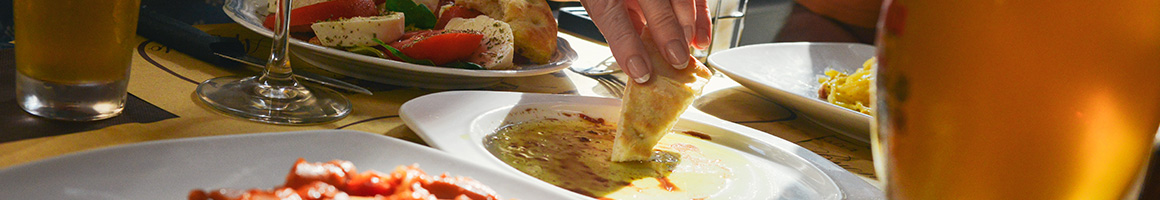 Eating Indian at Tiffins India Café restaurant in Boulder, CO.